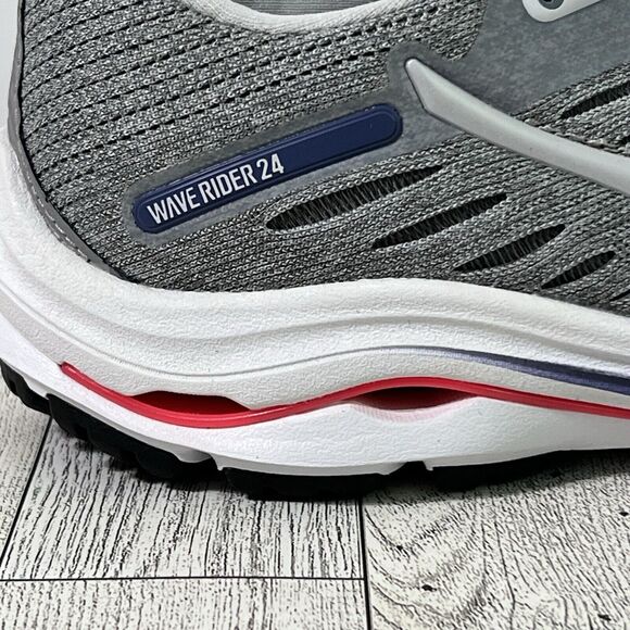 MIZUNO ENERZY Waive Rider 24 Running Sneakers Women's 7.5 Gray Lunar Rock Nimbus - Picture 8 of 14